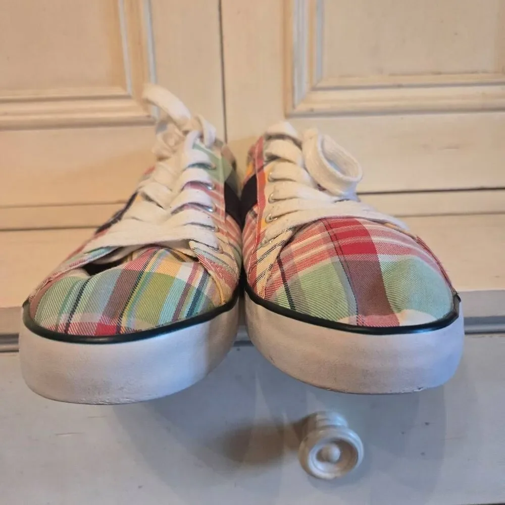Ralph Lauren Polo Madras Plaid Sneaker Boys size 7
